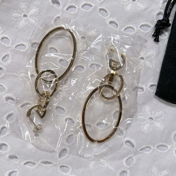 Vita Fede Cassio Earrings Adjustable Interlocking Detachable Old Money Links - Picture 3 of 9
